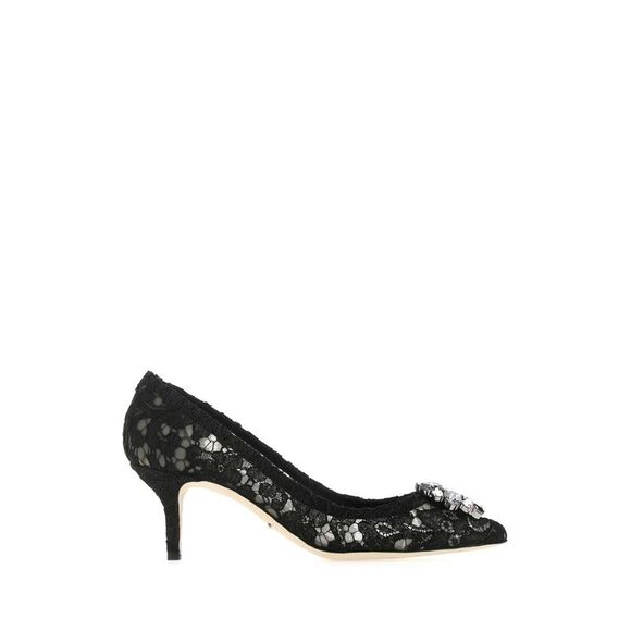 Dolce & Gabbana Women Black Lace Pumps - Picture 1 of 2